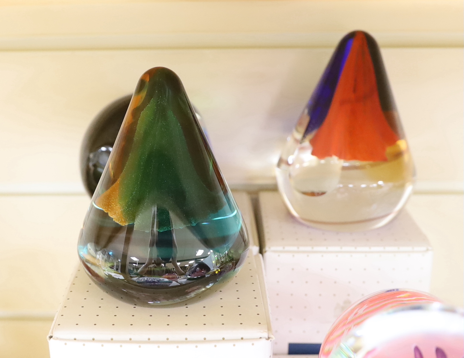 Nine Caithness paperweights, boxed, some limited edition